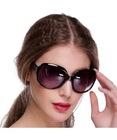 Women's Designer Style Vintage Oversized Sunglasses Fashion Outdoor Driving Eyewear Glasses Sunglasses - Black - CH18SS8S9ON ...