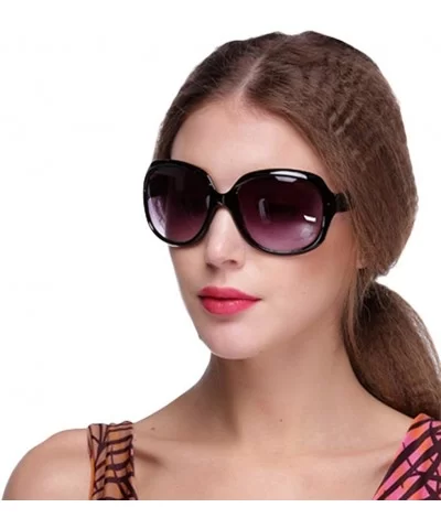 Women's Designer Style Vintage Oversized Sunglasses Fashion Outdoor Driving Eyewear Glasses Sunglasses - Black - CH18SS8S9ON ...