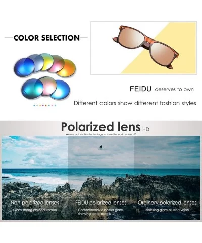 Polarized Sunglasses for Men Retro - Polarized Retro Sunglasses for Men FD2149 - 2.6-transparent-brown - CG18A73U8WK $15.30 S...