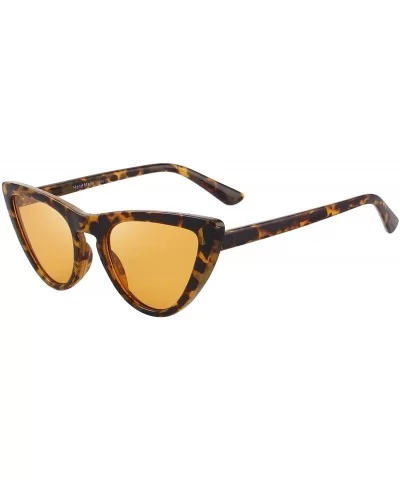 Women Cat Eye Sunglasses Brand Designer Sunglasses S6319 - Yellow Lens - CD18987I4Z4 $15.56 Cat Eye