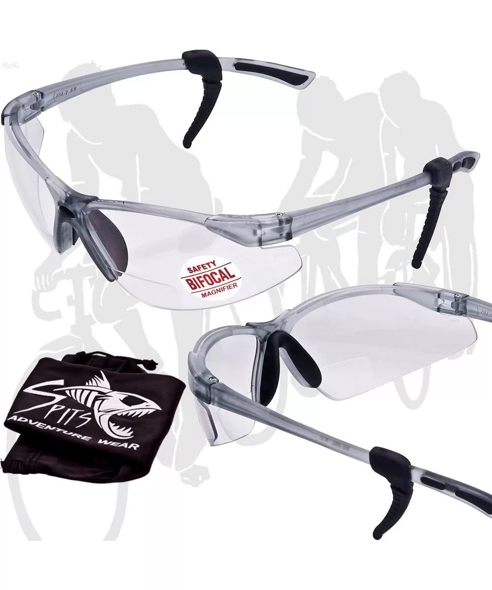 THRESHER Cycling Sunglasses Removable Adjustable - Clear Lenses - C811EE1N7L7 $46.92 Sport