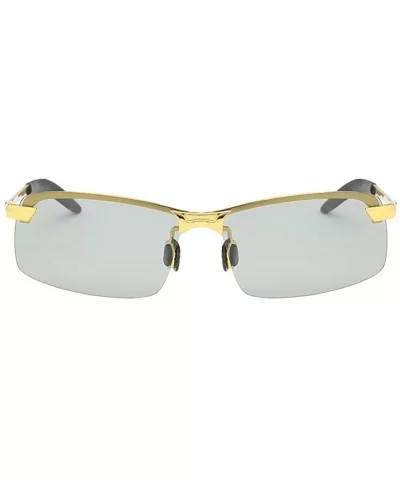 Polarized sunglasses Sunglasses polarized wholesale - Gold Frame Color Changing Mirror - C218AZZDRZ7 $50.93 Goggle