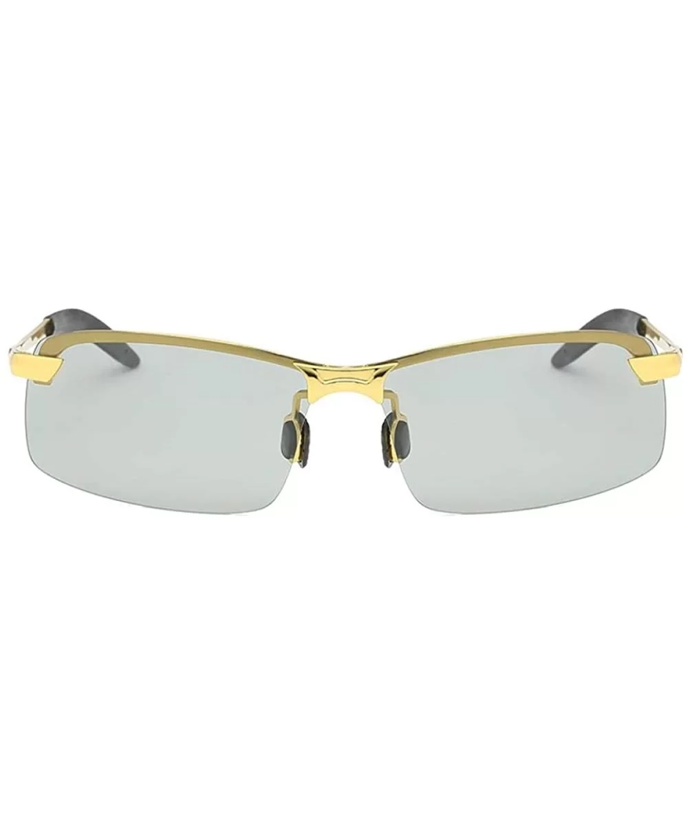 Polarized sunglasses Sunglasses polarized wholesale - Gold Frame Color Changing Mirror - C218AZZDRZ7 $50.93 Goggle