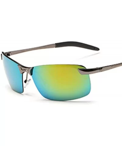 Polarized sunglasses Sunglasses polarized wholesale - Gold Frame Color Changing Mirror - C218AZZDRZ7 $50.93 Goggle