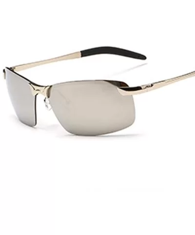 Polarized sunglasses Sunglasses polarized wholesale - Gold Frame Color Changing Mirror - C218AZZDRZ7 $50.93 Goggle