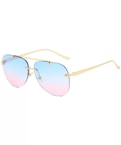 Sunshades Personality Aviator Sunglasses Ms. Sunglasses Ocean Piece Casual Fashion Sunglasses (Color E) - E - CL199MU8U6S $65...