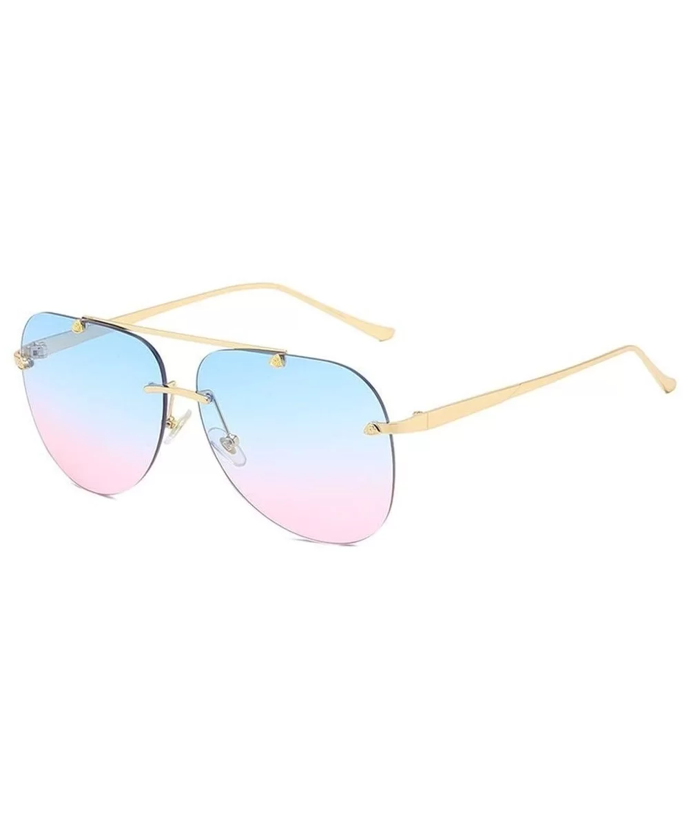 Sunshades Personality Aviator Sunglasses Ms. Sunglasses Ocean Piece Casual Fashion Sunglasses (Color E) - E - CL199MU8U6S $65...