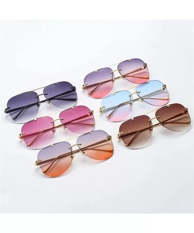 Sunshades Personality Aviator Sunglasses Ms. Sunglasses Ocean Piece Casual Fashion Sunglasses (Color E) - E - CL199MU8U6S $65...