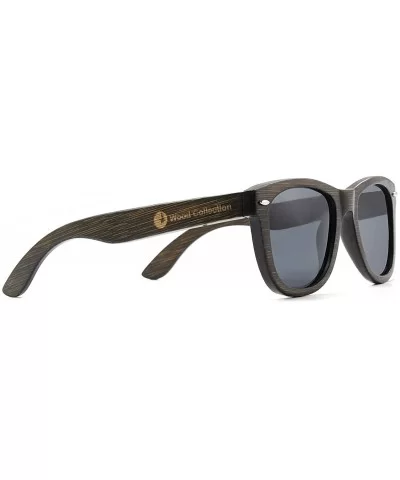 Wood Sunglasses with Polarized lenses for Men&Women Handmade Bamboo Wooden Sunglasses - Grey - CO18S432NTW $60.12 Aviator