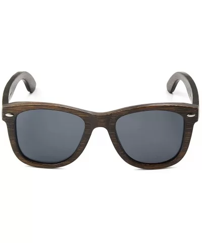 Wood Sunglasses with Polarized lenses for Men&Women Handmade Bamboo Wooden Sunglasses - Grey - CO18S432NTW $60.12 Aviator