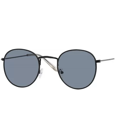 Vintage Oval Sunglasses Women Retro Clear Lens Eyewear Round Sun Glasses Oculos De Sol - Black Gray - C31984AR0UN $42.38 Oval