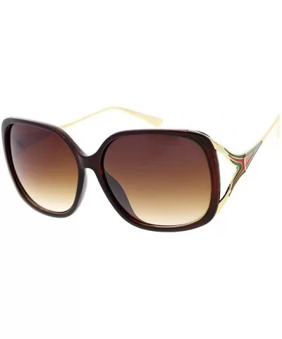 Urban Fashion Butterfly Sunglasses B53 - Brown - CB1929AZ57G $15.71 Butterfly