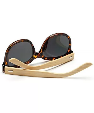 Hot Chic Hand-made Wooden Sunglasses Women Brand Designer C7 As Photo Shows - C3 - CV18XQZGAQO $19.61 Aviator