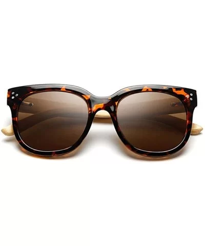 Hot Chic Hand-made Wooden Sunglasses Women Brand Designer C7 As Photo Shows - C3 - CV18XQZGAQO $19.61 Aviator