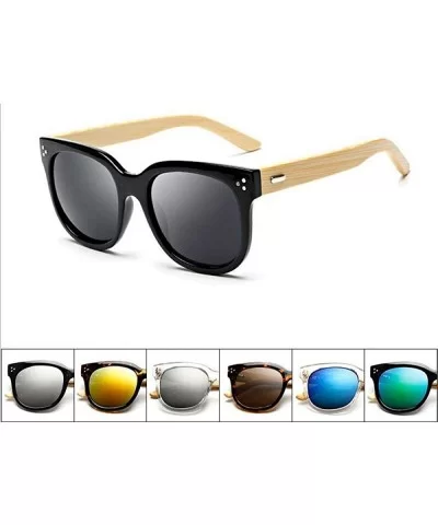 Hot Chic Hand-made Wooden Sunglasses Women Brand Designer C7 As Photo Shows - C3 - CV18XQZGAQO $19.61 Aviator