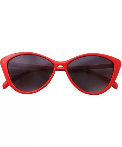 Cat Eye Sunglasses Thin Frame Vintage Retro for Women - Red - CQ18G20XW0A $12.38 Cat Eye