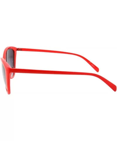 Cat Eye Sunglasses Thin Frame Vintage Retro for Women - Red - CQ18G20XW0A $12.38 Cat Eye