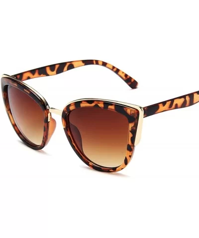 Retro Cat Eye Sunglasses Women Designer Vintage Glasses Leopard Print Cateye Sun Female Eyewear UV400 - CO198ZXY0AM $54.20 Ca...