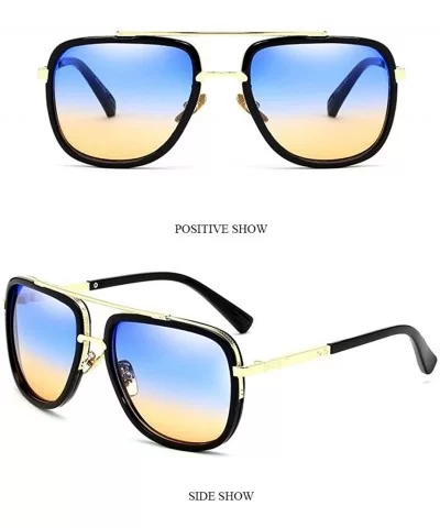 Neck Cord Strap Square Sunglasses Mens Outdoor Activities Keep Glasses On - Blue - CL18CYI65Q0 $37.21 Square