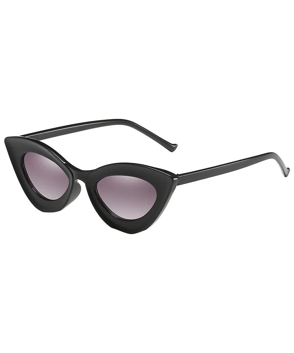 Sunglasses Vintage Fashion Protection - Gray - CI194YG38CL $11.32 Cat Eye