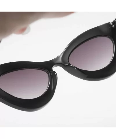 Sunglasses Vintage Fashion Protection - Gray - CI194YG38CL $11.32 Cat Eye