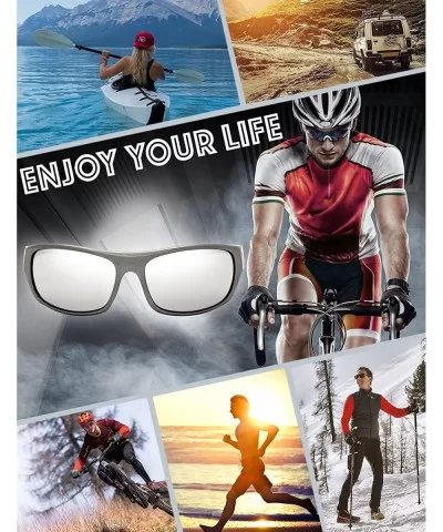 Mirror Sports Sunglasses Sun Glasses for Men Women Baseball Cycling Running - 4-shiny Gun Grey - CB18ELY4OY3 $26.41 Rimless