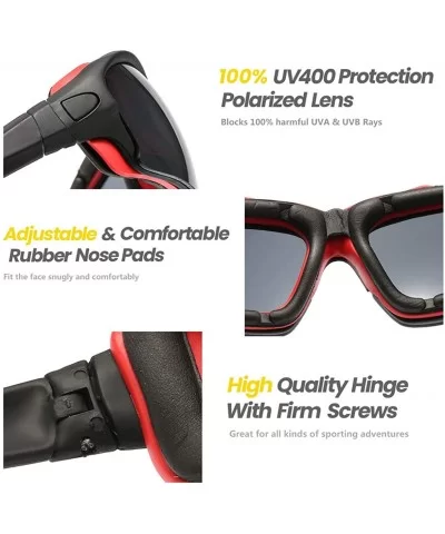 Sports sunglasses polarized with UV400 Unbreakable Frame for Ski Driving Golf Running Cycling Tr90 - Color 3 - C418R24OCE4 $1...