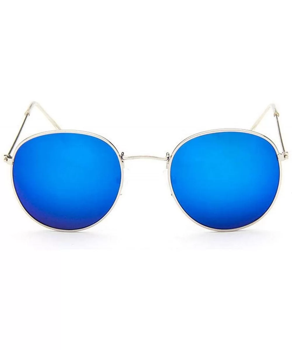 2019 Retro Round Sunglasses Women Brand Designer Sun Glasses Alloy Mirror Ray Female Oculos De Sol - CQ197A2AKI6 $44.50 Round