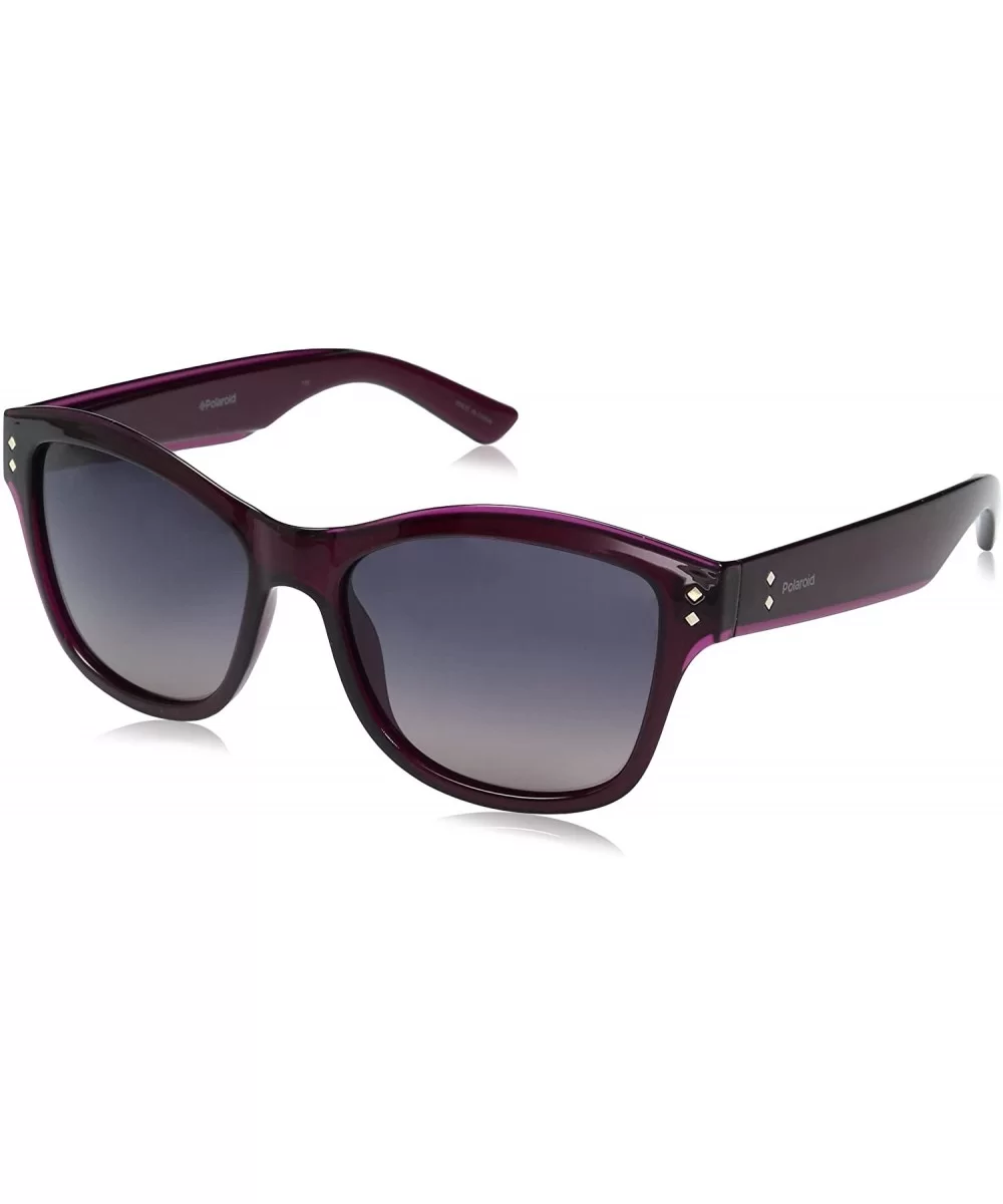 womens Pld4034/S Square Sunglasses - Burgundy/Violet Sf Pink - CK12MZW8AGU $74.23 Square