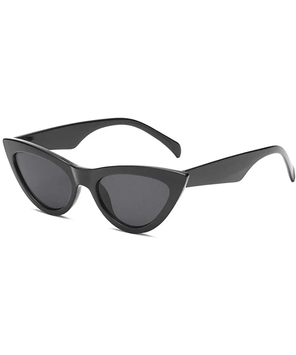 A8715 Cat Eye Sunglasses for Women UV400 Protection Shades - Black - CI18GMXWZXU $13.68 Cat Eye