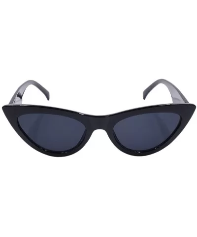 A8715 Cat Eye Sunglasses for Women UV400 Protection Shades - Black - CI18GMXWZXU $13.68 Cat Eye