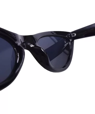 A8715 Cat Eye Sunglasses for Women UV400 Protection Shades - Black - CI18GMXWZXU $13.68 Cat Eye