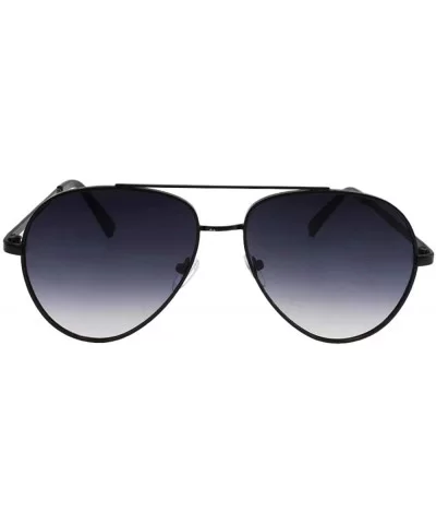 Jaxon - Textured Metal Frame Aviator Sunglasses - Blacksmoke - CZ18ROZTACX $17.97 Aviator