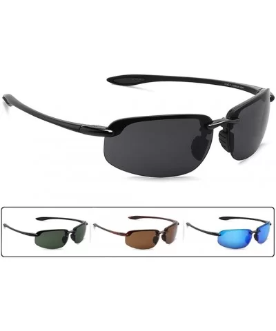 Sunglasses Men Classic Rimless Driving Hiking Women's TR90 Material UV400 Male - C3 Brown Brown - CY18M3O0WM7 $56.33 Goggle