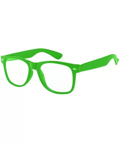 Kids Clear Lens Colored Glasses Protect Child's Eyes from UVB UVA - Green - C918GGH5ORE $11.93 Rectangular