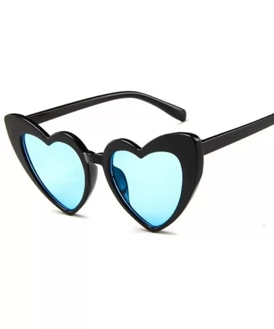 Clear Blue Girls Festival Ladies Luxury Brand Design Cat Retro Eye Black Grey - Black Blue - CI196R0075I $12.36 Cat Eye