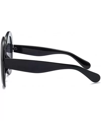 Oversized Round Sunglasses for Women UV400 - C2 - CW198CZQMKI $15.73 Oversized