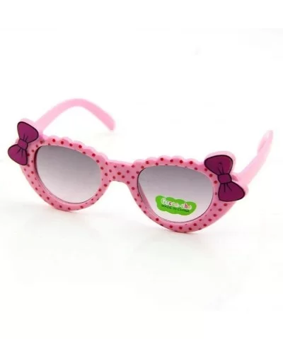2019 Kids Sunglasses Girls Brand Cat Eye Children Glasses Boys UV400 Bluepink - Pink - CO18XNH6DU8 $11.64 Cat Eye