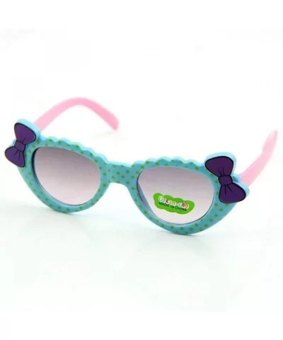 2019 Kids Sunglasses Girls Brand Cat Eye Children Glasses Boys UV400 Bluepink - Pink - CO18XNH6DU8 $11.64 Cat Eye