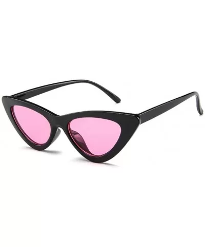 Cat Eye Sunglasses Vintage Mod Style Retro Sunglasses - Black Pink - CE18CMUHCO7 $26.89 Goggle