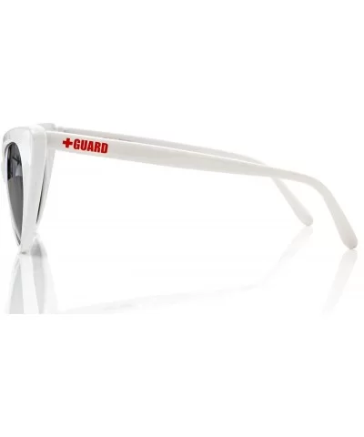 Guard Cateyes Sunglasses - White - C3189IX7OKK $12.60 Cat Eye