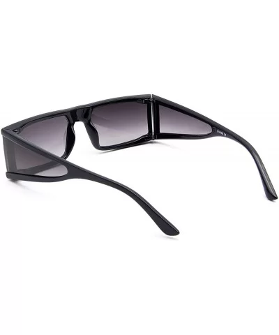 Fashion Small Sunglasses Street Fashion Hiphop Swag Sun Glasses for Men Women - Gradient Black - C118WQGDUNA $16.39 Rectangular