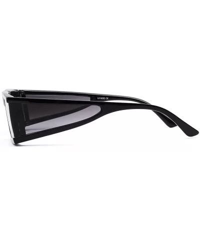 Fashion Small Sunglasses Street Fashion Hiphop Swag Sun Glasses for Men Women - Gradient Black - C118WQGDUNA $16.39 Rectangular