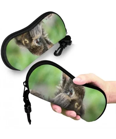 Sunglasses Case Cute Funny Girl With Cat Light Neoprene Zipper Eyeglass Case for Women Men Travel - 3d Pattern 3 - CJ199AQIDD...