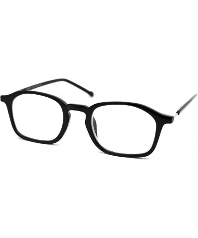 Unisex Plastic Rectangular Mod Dressy Fashion Reading Glasses - Black - C318ZYGDAYH $17.53 Rectangular