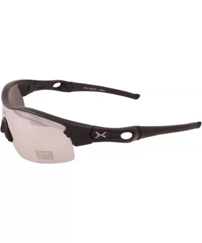 Fashion Sports Half Frame Sunglasses for Baseball Cycling Fishing Golf TZ284 - Black Frame/Silver Mirrored - CH180OHMSUX $16....