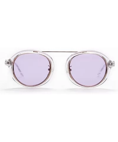 Women's Retro Cat Eye Oval Shades Frame UV Protection Polarized Sunglasses - Purple - CQ18E7LXIY6 $16.96 Cat Eye