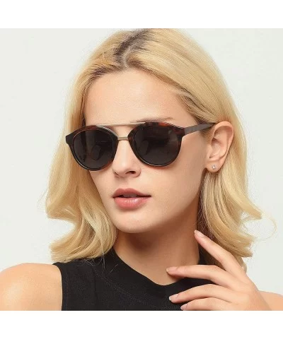 Double-Breasted Retro Sunglasses Male American Popular Big-Frame Sunglasses Female Acrylic Lens - Twilight - CE18UAW22KZ $29....