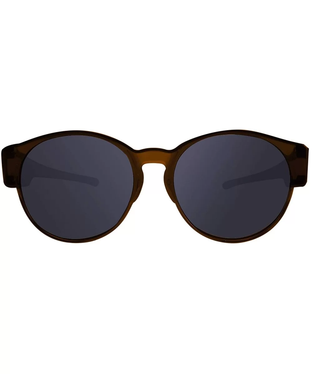 Polarized Fit Over Glasses Sunglasses with Oversized Cat Eye Frame for Men and Women - Brown - C7199GKS90G $24.53 Oversized