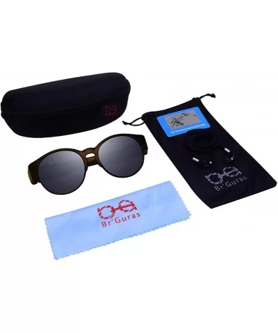 Polarized Fit Over Glasses Sunglasses with Oversized Cat Eye Frame for Men and Women - Brown - C7199GKS90G $24.53 Oversized